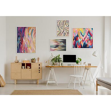 Sylvie EV Brushstroke 100 Framed Canvas by Jessi Raulet of Ettavee