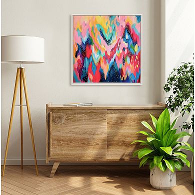 Sylvie EV Brushstroke 100 Framed Canvas by Jessi Raulet of Ettavee