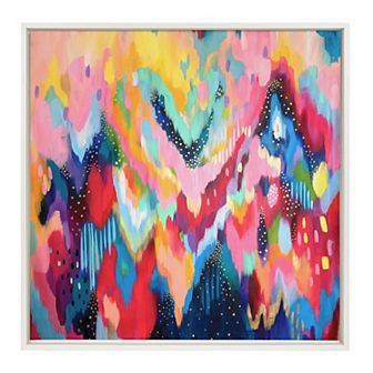 Sylvie EV Brushstroke 100 Framed Canvas by Jessi Raulet of Ettavee