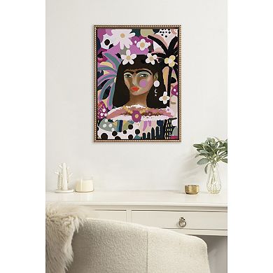 Sylvie Beaded Reba Framed Canvas by Inkheart Designs