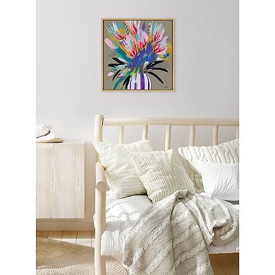 Sylvie Bright Flowers Framed Canvas by Inkheart Designs