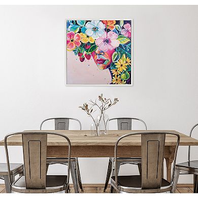 Sylvie Beaded She Was Thoughtful and Kind Framed Canvas by Rachel Christopoulos