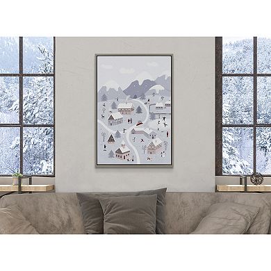 Sylvie Winter Wonderland Framed Canvas by Maja Tomljanovic