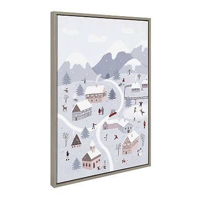 Sylvie Winter Wonderland Framed Canvas by Maja Tomljanovic