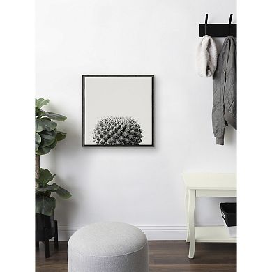 Sylvie Haze Succulent Cactus Short Framed Canvas by The Creative Bunch Studio