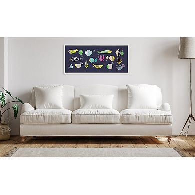 Sylvie Playtime Story Fishy Friends Framed Canvas by Turnowsky