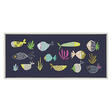 Sylvie Playtime Story Fishy Friends Framed Canvas by Turnowsky