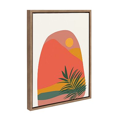 Sylvie Tropical Landscape Framed Canvas by Oris Eddu
