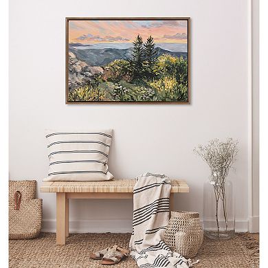 Sylvie Maine Sunrise Framed Canvas by Emily Kenney