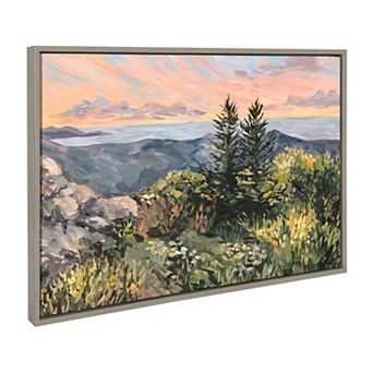 Sylvie Maine Sunrise Framed Canvas by Emily Kenney