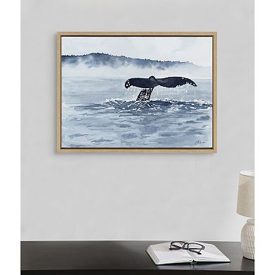 Sylvie Whale Watching Framed Canvas by Julie Maida