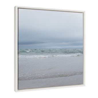 Sylvie Lifes a Beach Framed Canvas by Stephanie Klatt