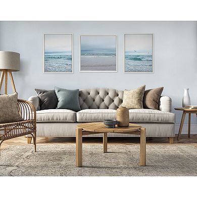 Sylvie Lifes a Beach Framed Canvas by Stephanie Klatt