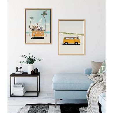 Sylvie Giraffe Adventure Framed Canvas by July Art Prints