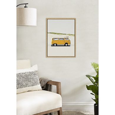 Sylvie Giraffe Adventure Framed Canvas by July Art Prints