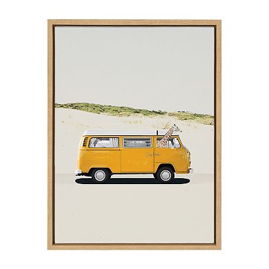 Sylvie Giraffe Adventure Framed Canvas by July Art Prints
