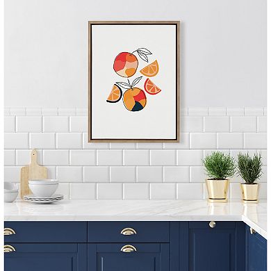 Sylvie Juicy Citrus Framed Canvas by Oris Eddu