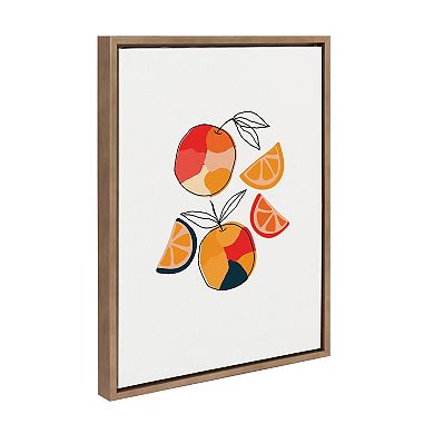 Sylvie Juicy Citrus Framed Canvas by Oris Eddu