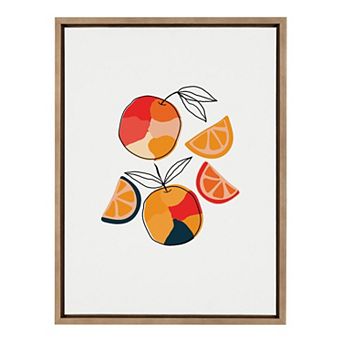 Sylvie Juicy Citrus Framed Canvas by Oris Eddu
