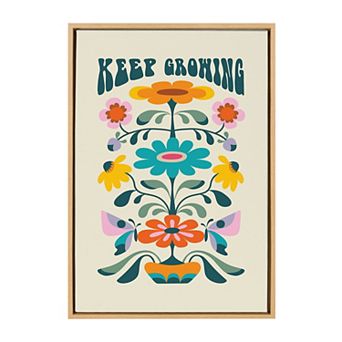 Sylvie Keep Growing Framed Canvas by Rachel Lee of My Dream Wall