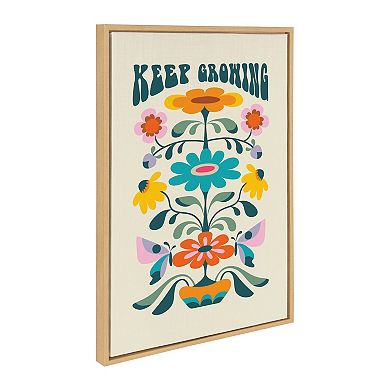 Sylvie Keep Growing Framed Canvas by Rachel Lee of My Dream Wall