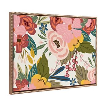 Sylvie Beaded Softly Framed Canvas by Mia Charro