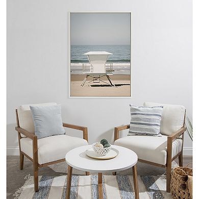 Sylvie Surf Shack Framed Canvas by Crystal Lynn Collins