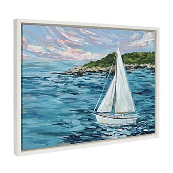 Sylvie Marthas Vineyard Framed Canvas by Emily Kenney