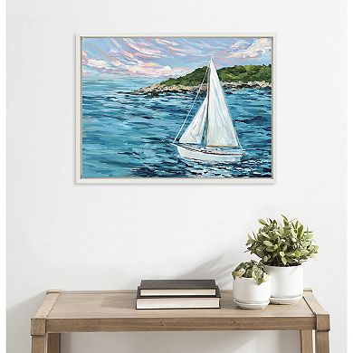 Sylvie Marthas Vineyard Framed Canvas by Emily Kenney