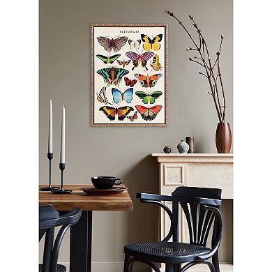 Sylvie Beaded Butterflies Framed Canvas by Tània García