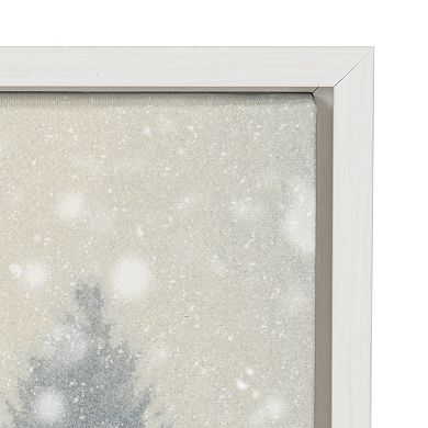 Sylvie Snow Day Framed Canvas by Robert Cadloff of Bomobob