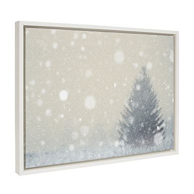 Sylvie Snow Day Framed Canvas by Robert Cadloff of Bomobob
