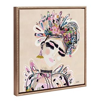 Sylvie Beaded LuLu Framed Canvas by Inkheart Designs