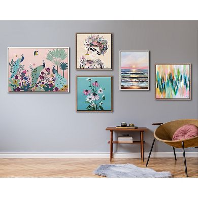 Sylvie Beaded LuLu Framed Canvas by Inkheart Designs