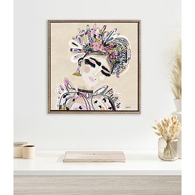 Sylvie Beaded LuLu Framed Canvas by Inkheart Designs