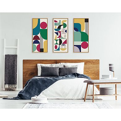 Sylvie MCM Pattern 02 Framed Canvas by Rachel Lee of My Dream Wall