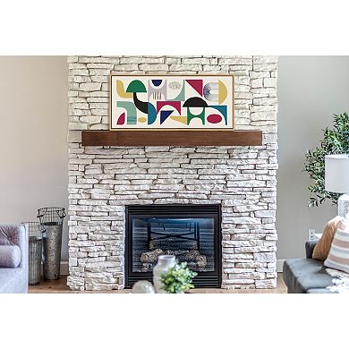 Sylvie MCM Pattern 02 Framed Canvas by Rachel Lee of My Dream Wall