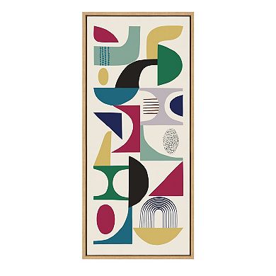 Sylvie MCM Pattern 02 Framed Canvas by Rachel Lee of My Dream Wall