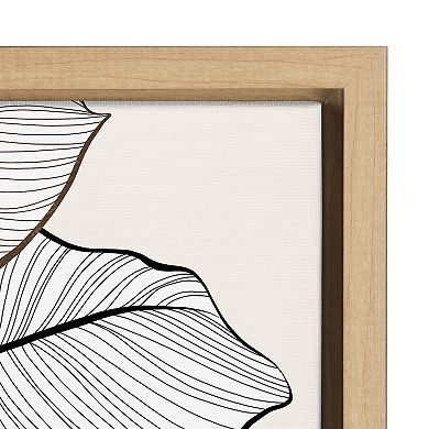 Sylvie Botanical Calathea 4 Framed Canvas by Dominique Vari
