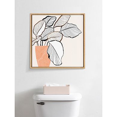 Sylvie Botanical Calathea 4 Framed Canvas by Dominique Vari