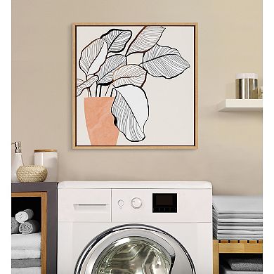 Sylvie Botanical Calathea 4 Framed Canvas by Dominique Vari