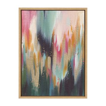 Sylvie Brushstroke 135 Framed Canvas by Jessi Raulet of Ettavee