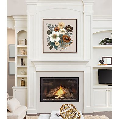 Sylvie Beaded Blossom Symphony Framed Canvas by Inkheart Designs