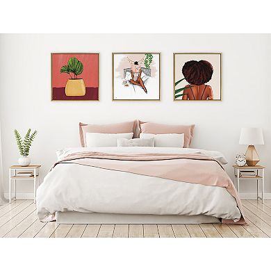 Sylvie Book Bed And Faith Framed Canvas by Mary Joak