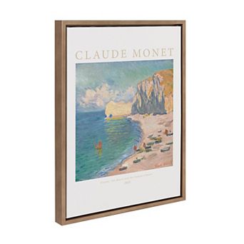Sylvie Claude Monet Étretat The Beach Framed Canvas by The Art Institute of Chicago