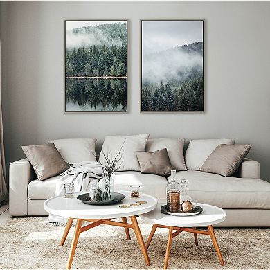 Sylvie Evergreen Reflections Framed Canvas by Emiko and Mark Franzen of F2Images