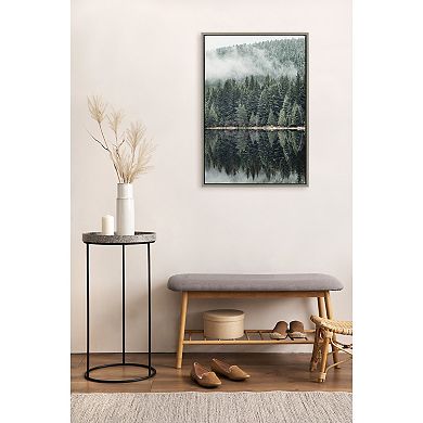 Sylvie Evergreen Reflections Framed Canvas by Emiko and Mark Franzen of F2Images