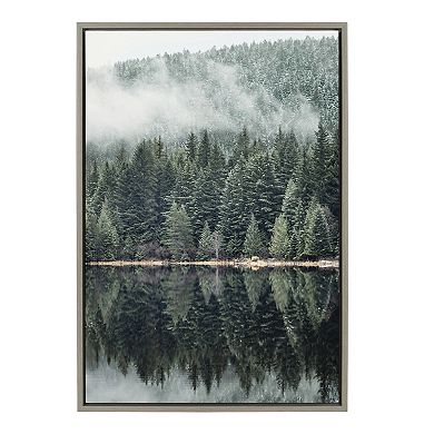 Sylvie Evergreen Reflections Framed Canvas by Emiko and Mark Franzen of F2Images