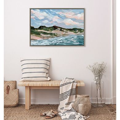 Sylvie Michigan Sand Dunes Framed Canvas by Emily Kenney