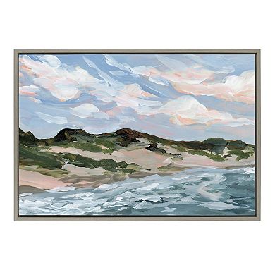 Sylvie Michigan Sand Dunes Framed Canvas by Emily Kenney